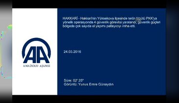 Yüksekova'da terör operasyonu