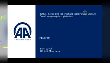 Bursa "Uludağ Ekonomi Zirvesi" başladı