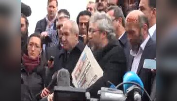 Can Dündar adliye önünde açıklama yaptı