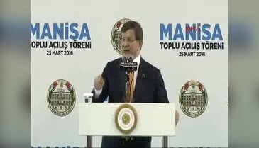 Başbakan Davutoğlu Manisa'da konuştu