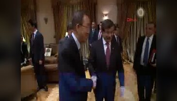Davutoğlu, Ürdün'de BM Genel Sekreteri ile görüştü