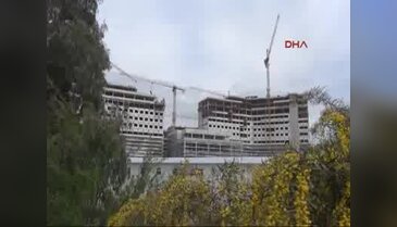 Hastane inşaatında çalışan 150 işçi kovuldu