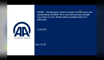 Teröristlere "devletin adaletine teslim olun" çağrısı