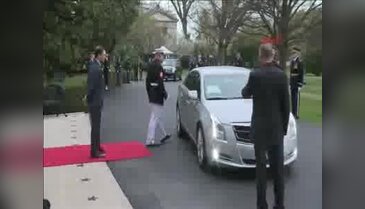 Cumhurbaşkanı Erdoğan Beyaz Saray'a böyle geldi