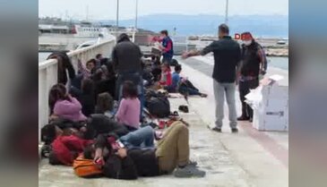 Çeşme açıklarında 118 mülteci yakalandı