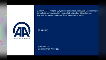 Çadır yangınında 2 yaşındaki çocuk öldü