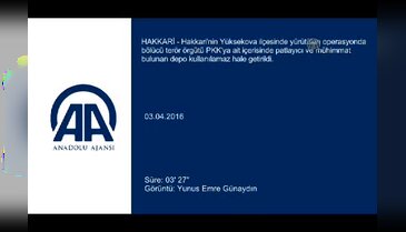 PKK'nın "patlayıcı ve mühimmat deposu" imha edildi
