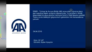 Midilli Adası'ndaki göçmenler Dikili'ye böyle getirildi