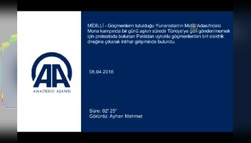Göçmen kampında intihar girişimi