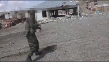 El yapımı patlayıcı böyle imha edildi