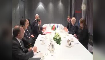 Davutoğlu, Finlandiya Eski Cumhurbaşkanı Martti Ahtisaari ile görüştü