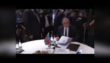 Azerbaycan-Rusya-İran dışişleri bakanlarının üçlü toplantısı başladı