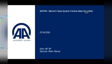Sason ilçesinde 5 terörist etkisiz hale getirildi