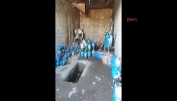Nusaybin'de PKK'lılar tarafından el yapımı patlayıcı yapmak amacıyla kullanılan boş tüpler ele geçirildi