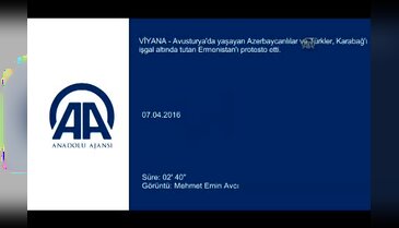 Avusturya'da Ermenistan protestosu