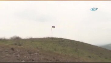 O tepeye 24 yıl sonra Azerbaycan bayrağı dikildi