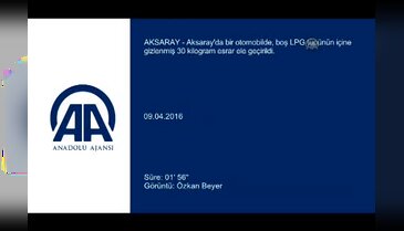 LPG tüpünde uyuşturucu sevkiyatı