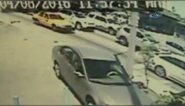 Kamyon dehşeti saniye saniye kamerada