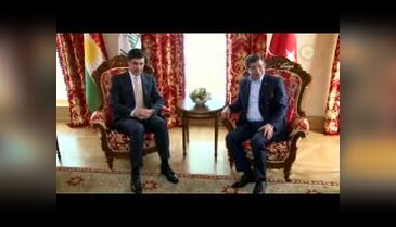 Davutoğlu, Barzani ile görüştü
