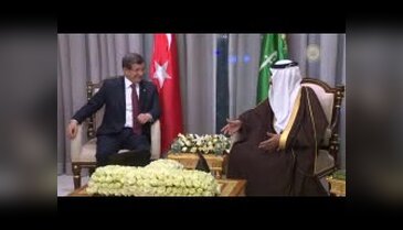 Davutoğlu, Kral Selman ile görüştü