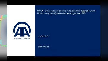 Bursa'da uyuşturucu yetiştirmek için düzenek kurdu!