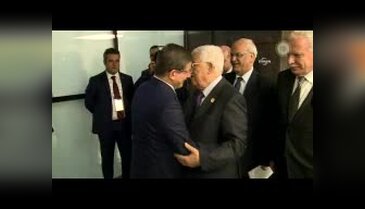 Başbakan Davutoğlu, Mahmud Abbas ile görüştü