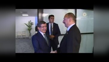 Davutoğlu, Aliyev ile görüştü