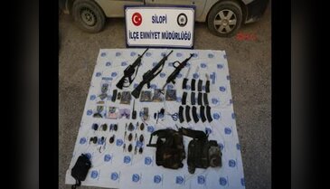 Silopi'de PKK'nın bomba ve silahları ele geçildi