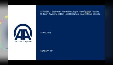Davutoğlu, Nijer Başbakanı Brigi Rafini ile görüştü