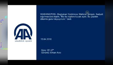 Şimşek, ABD Ticaret Odası'nda sığınmacılarla ilgili düzenlenen panele katıldı