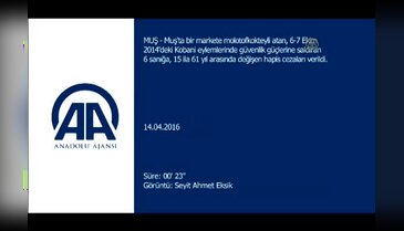 Markete molotofkokteyli atan sanıklara hapis cezası
