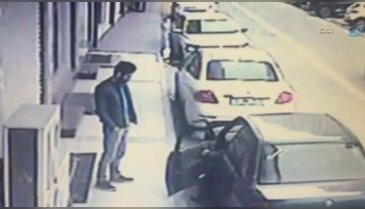 Eski nişanlısını vuran şahsın kaçma anı kamerada