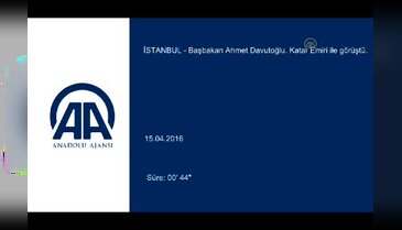 Davutoğlu, Katar Emiri le görüştü