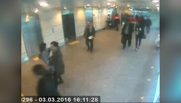 Öldürülen kadının havalimanında karşılanma anı güvenlik kamarasında