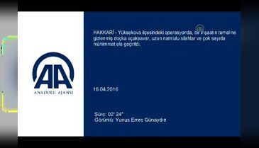 İnşaat temelinde "cephanelik" bulundu