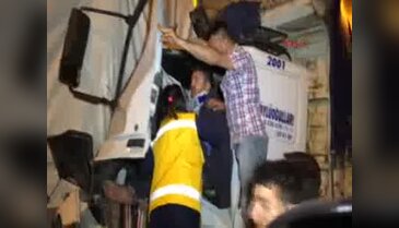 Küçük bir mesafe ile ölümden döndü