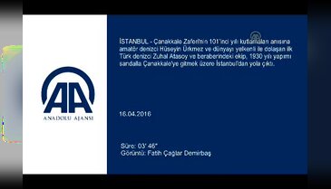 İstanbul'dan Çanakkale'ye kürek çekiyorlar