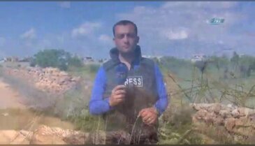 Yanında bomba patlayan muhabir yaralandı