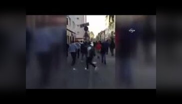 Almanya'da PKK yandaşlarınca saldırıya uğrayan gencin görüntüleri yayınlandı