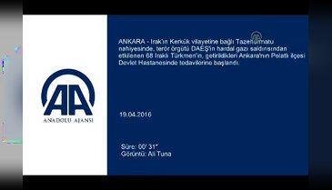 IŞİD'in Tazehurmatu'ya kimyasal saldırısı - 68 yaralı Türkmen daha Polatlı'ya getirildi