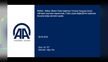 Bursa'da posta dağıtıcılarının milli takım heyecanı