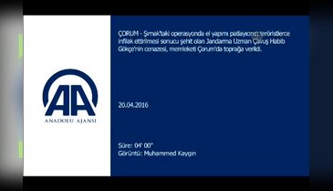 Şehit Jandarma Uzman Çavuş Habib Gökçe son yolculuğuna uğurlandı
