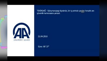 Hırsızlık anı kamerada