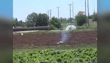 Kilis'e düşen roket mermilerinin parçaları imha edildi