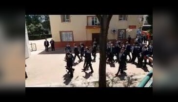 Erdoğan'a camide sevgi gösterisi