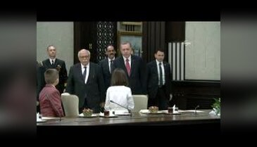 Cumhurbaşkanı Erdoğan, çocukları kabul etti -1