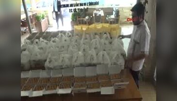 Nizip'ten PKK'yla mücadele eden güvenlik güçlerine 400 kilo baklava