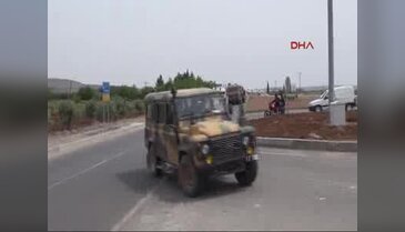 Gaziantep'ten Kilis'e zırhlı araç sevkiyatı