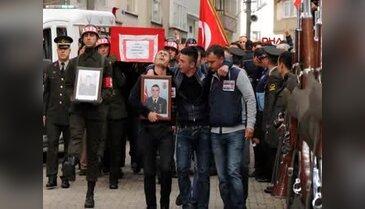 Nusaybin'de şehit olan asker Süleyman Kul,  şehit olan silah arkadaşının Giresun'daki cenaze törenine katılmıştı