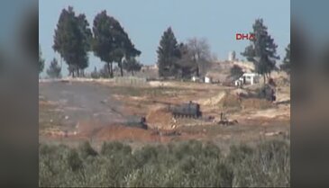 Sınıra 6 kilometre uzaklıkta bulunan IŞİD'e ait atış hazırlığındaki füze rampası imha edildi